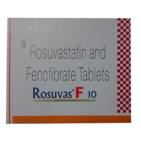 Fenofibrate+Rosuvastatin 160mg+10mg Rosuvas-F 10 Tablet