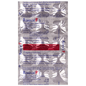 Fenofibrate+Rosuvastatin 160mg+5mg Rosuvas-F 5 Tablet