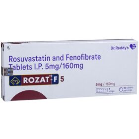 Fenofibrate+Rosuvastatin 160mg+5mg Rozat-F 5 Tablet