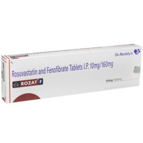 Fenofibrate+Rosuvastatin 160mg+10mg Rozat-F 10 Tablet