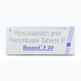Fenofibrate+Rosuvastatin 160mg+20mg Rozavel-F20 Tablet