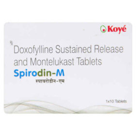 Doxofylline+Montelukast 400mg/10mg Spirodin-M Tablet