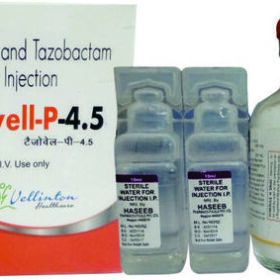 Piperacillin Tazobactum 4000mg+500mg Tazovell-P-4.5 Injection