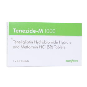 Teneligliptin 20 mg Tenezide-M 1000 Tablets