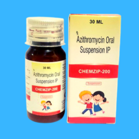 Chemzip 200mg/30ml Oral Suspension Azithromycin