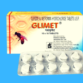 Glimet  5mg Tablet Glipizide