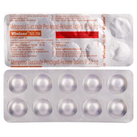 Metoprolol Succinate 50mg tablet Vinicor XL