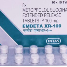Metoprolol Succinate 100mg Tablet Embeta XR