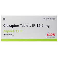 Clozapine 12.5mg Tablet Zaporil