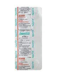 Clozapine 25mg Tablet Zaporil