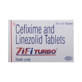 Cefixime+Linezolid 200mg+600mg Zifi Turbo Tablet