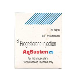 Progesterone 25mg Injection Aqsusten