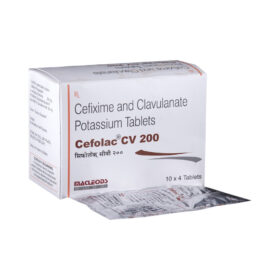 Cefixime+Clavulanic Acid 200mg/125mg Cefolac-CV200 Tablet