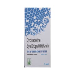 hydroeyes eye drops Ciclosporin 0.05% w/v