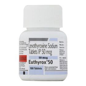 Levothyroxine sodium 50 mcg Thyrodac 100 Tablets