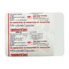 Fenofibrate 200mg Capsule  Fibrolip