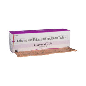Cefixime+Clavulanic Acid 200mg/125mg Gramocef-CV Tablet