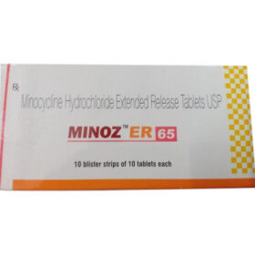 Minocycline 65mg Tablet Minoj ER
