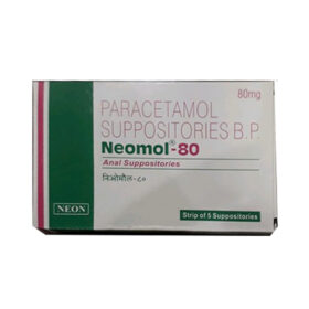 Paracetamol 80mg Neomol suppositories