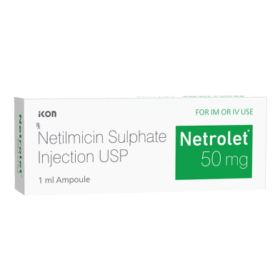 Netilmicin 50mg Injection Netrolet