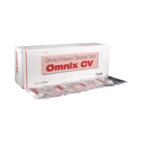 Cefixime+Clavulanic Acid 200mg/125mg Omnix-CV Tablet