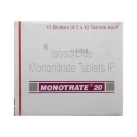 Isosorbide Mononitrate 20mg Tablet Monotrate