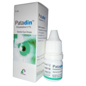 Olopatadine Hydrochloride 0.1% w/v Patadin  Eye Drop