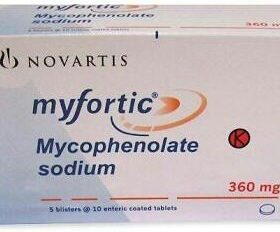 Mycophenolate sodium 360mg Myfortic Tablet