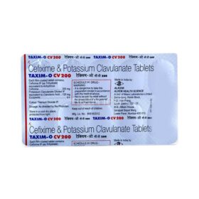 Cefixime+Clavulanic Acid 200mg/125mg Taxim-O CV200 Tablet