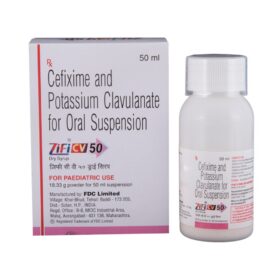 Cefixime+Clavulanic Acid 50mg/31.5mg Zifi-CV50 Syrup